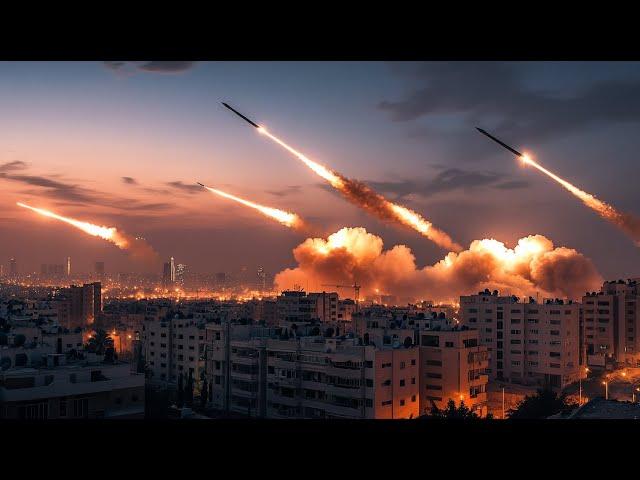 5 minute ago! 1000 Iranian Cruise Missiles fired at downtown Tel Aviv, Israel