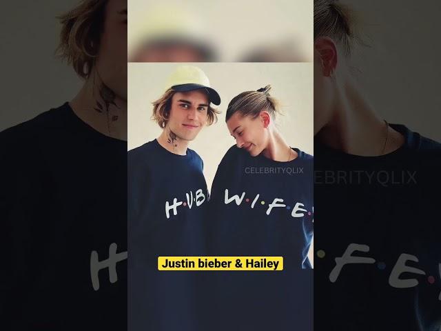 Justin Bieber with his beautiful wife Hailey #justinbieber #shorts #short @celebrityqlix