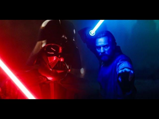 CineVore - OBI-WAN KENOBI duel against DARTH VADER to the music of Battle Of The Heroes, 3 Episodes