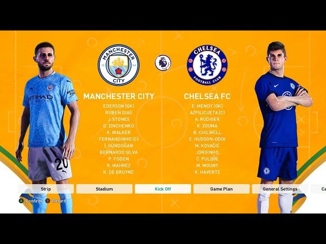 PES 2021 - Manchester City vs Chelsea FC - Premier League - Gameplay