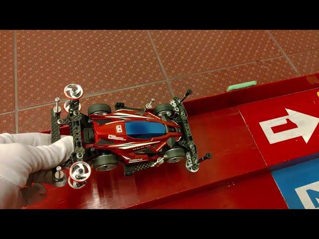 Tamiya mini 4wd MA chassis test run 60fps