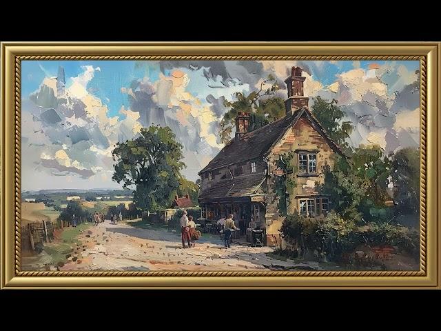 Vintage Farmhouse Painting | Frame TV Art Screensaver for TV Wallpaper