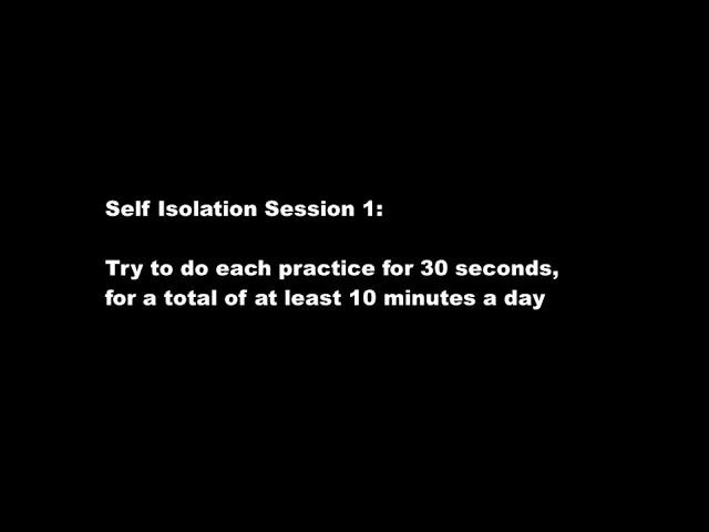 Football Self Isolation Session 1