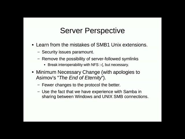 SDC 2017-SMB3 POSIX Extensions: Client Perspective and Server Perspective