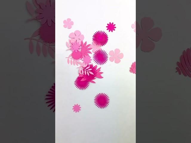 Paper Flower Butterfly, Cricut Files, DIY Spring Decor, Flower Template, Floral Craft, Nursery DIY