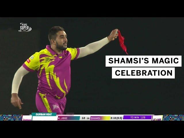 Tabraiz Shamsi's magic celebration in the MSL