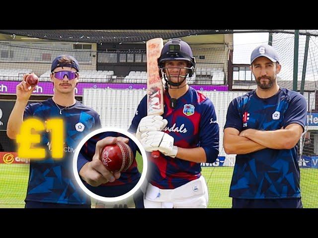 £1 Cricket Ball | Can PRO Cricketers Get a Club Batter OUT