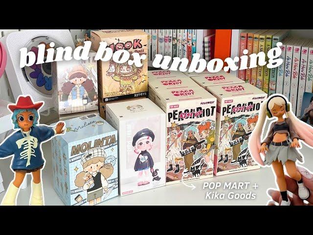 HUGE blind box unboxing : 12 Popmart + Kika Goods Figures (g*veaway)