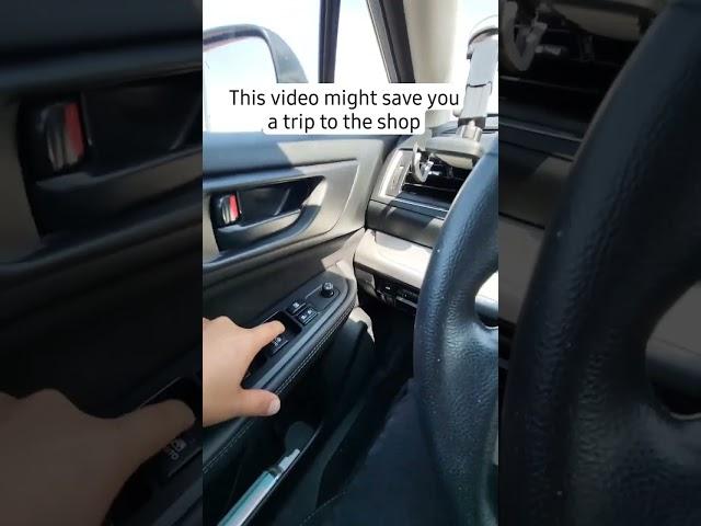 Subaru window control not working [fixed] #subaru #subarulegacy #subaruforester #subaru