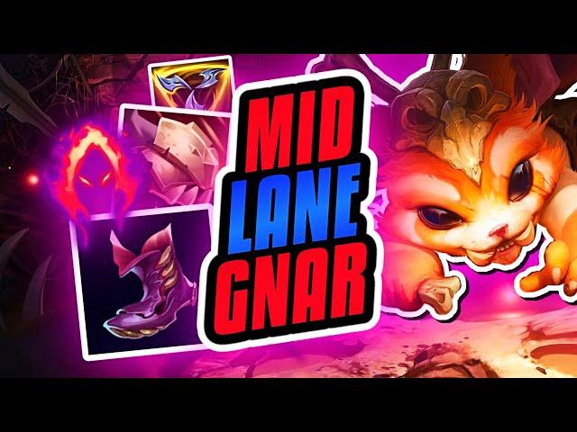 THIS MID LANE GNAR BUILD IS VERY INTERESTING!!! Season 15 Gnar Gameplay (League of Legends)
