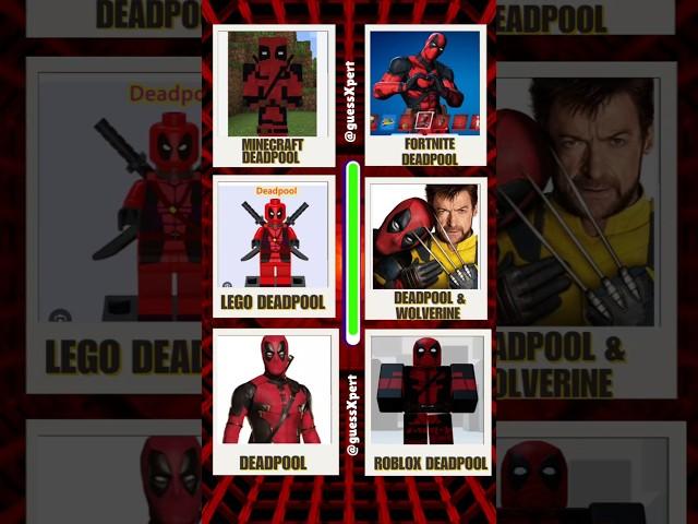 Guess Deadpool Dance And Song by Their Voice ~ All Deadpool Variants | Ultimate Deadpool Quiz