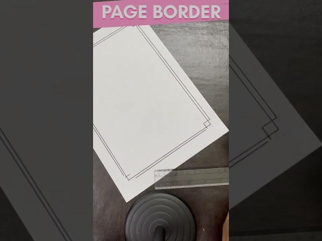 Assignment Page Border Design | Easy Border Design #shorts #borderdesigns #easyborderdesigns