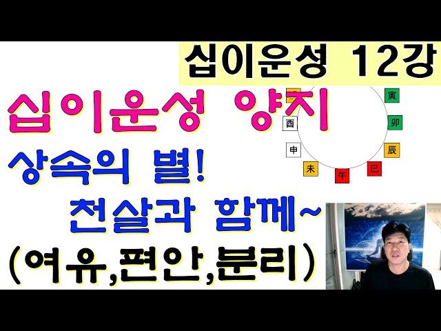 십이운성 12강_십이운성 양지(養支) 상속의 별!! 천살과 함께 해석(키워드 :양육, 의존성, 여유, 편안, 분리, 묘지와 패키지)