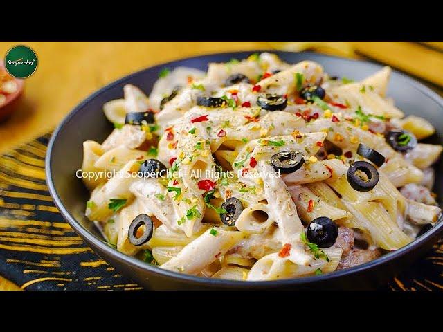 White Sauce Pasta Recipe by SooperChef