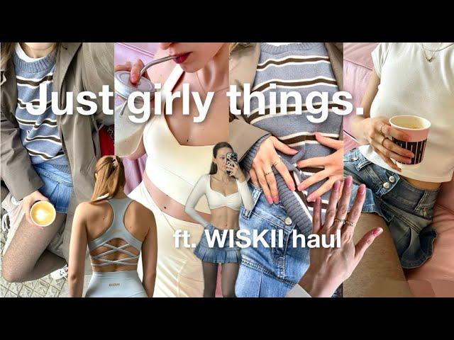 Girly selfcare vlog  activewear haul, nail salon & workout routine ft. WISKII