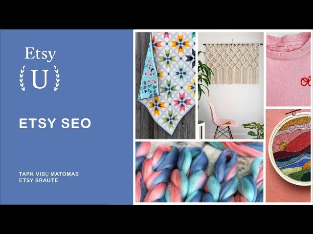 Etsy U - SEO Tapk visų matomas Etsy sraute