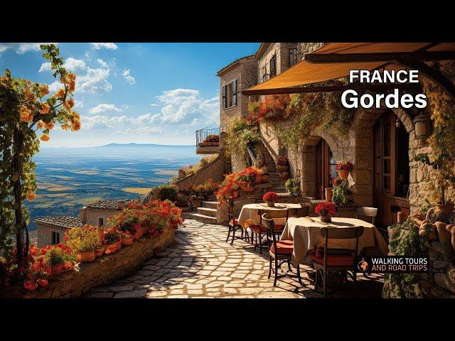 Gordes France  French Village Tour - Most Beautiful Villages in France - 4k video