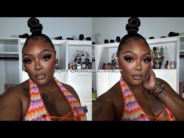 FLAWLESS ORANGE SUMMER MAKEUP TUTORIAL X BRIANA MARIE