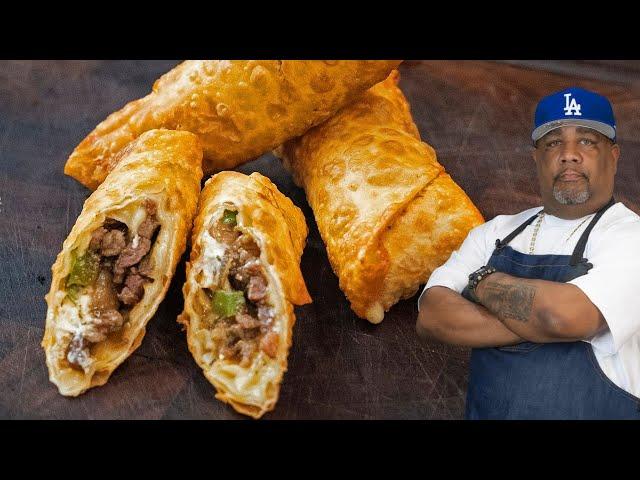 Philly Cheesesteak Egg Rolls Are BETTER Than You Think!