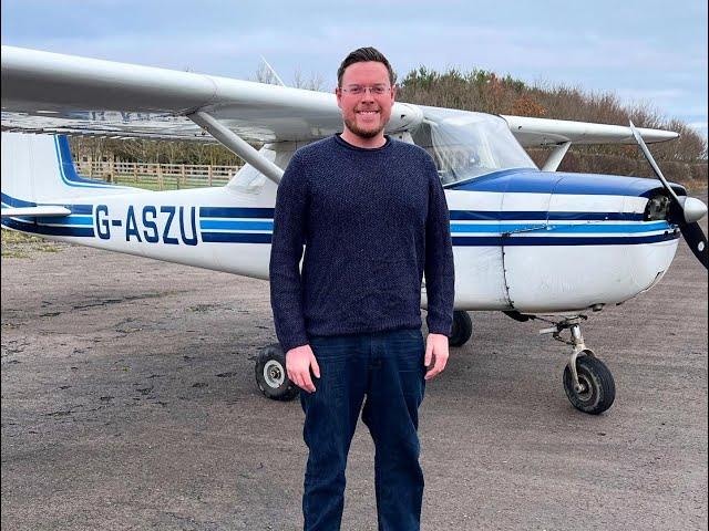 Solo Circuits 1 - Eshott Airfield - Cessna 150E G-ASZU - Friday 7th April 2023