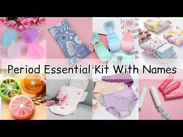 Period essential kit with names/Period essential kit girl/Period emergency kit/Period essential name