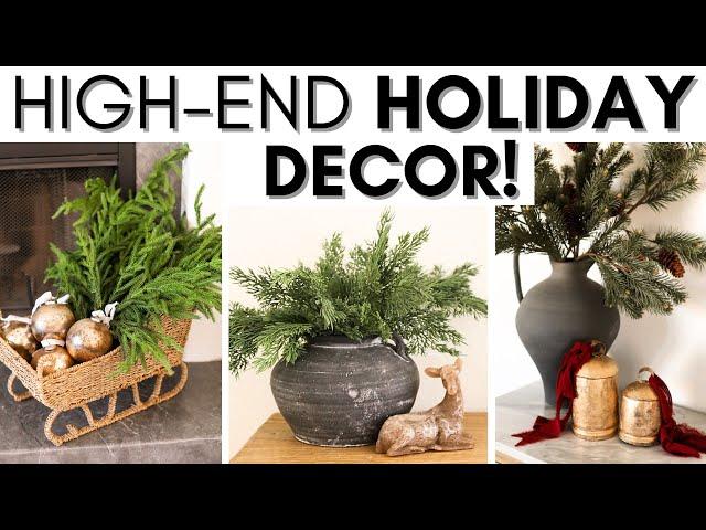 HOBBY LOBBY SHOP WITH ME AND HAUL || HIGH-END LOOK FOR LESS || HOLIDAY DECORATING IDEAS