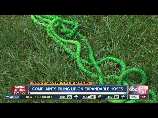 Expandable garden hose: hundreds of complaints