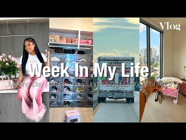 Vlog : Week in my life | LEAVING MY HOMETOWN !!! , UNPACKING/ORGANIZING , GROCERY SHOPPING + MORE