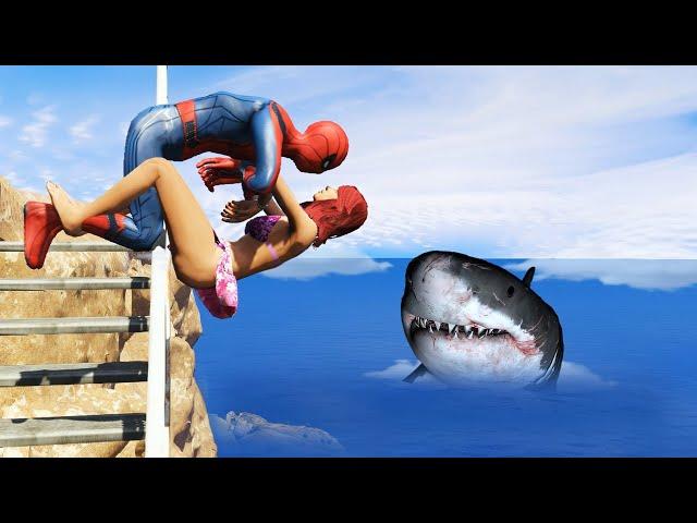 GTA 5 Spider-Man Ragdolls Compilation 6 (Funny Video)