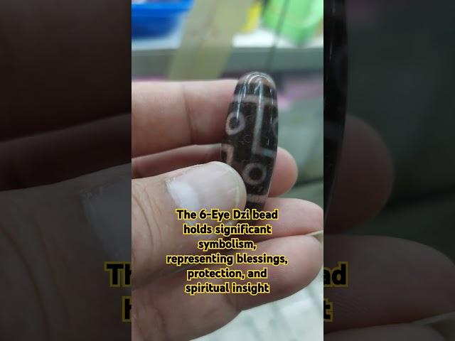 The 6-Eye Dzi bead holds significant symbolism, representing blessings #shorts #dzibeads