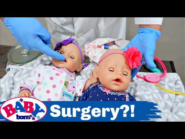 Baby Born Twins Go to the Doctor! ‍️ Oh-No! What is Wrong?! 