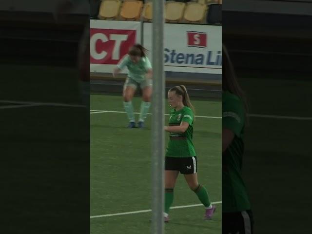 That turn and finish  | Emily Wilson x Glentoran Women | #SportsDirectPrem