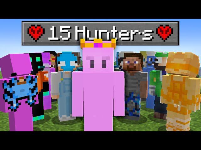 Minecraft Speedrunner VS 15 Hardcore Hunters