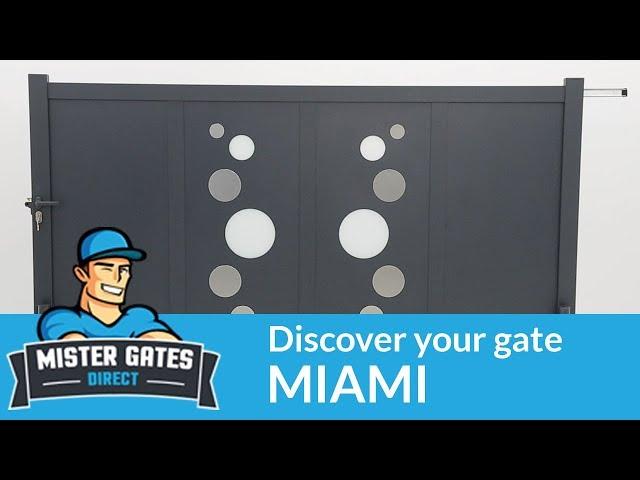 Aluminium Gate MIAMI from Mister Gates Direct