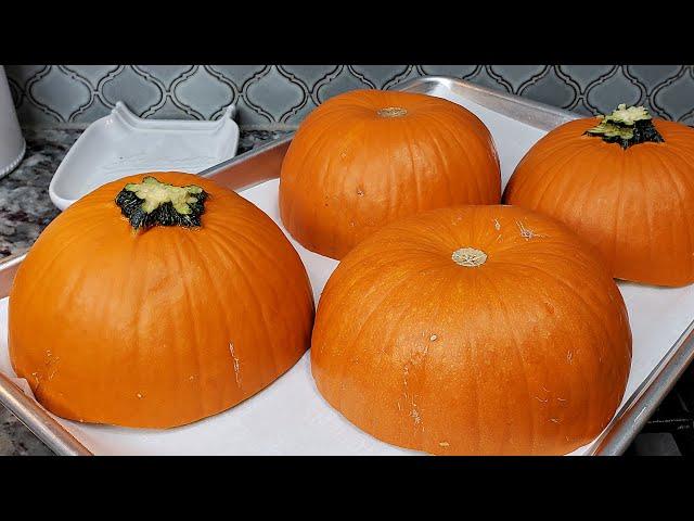 ROASTED PUMPKINS | How To Cook Pumpkins | Easy Baked Pie Pumpkins