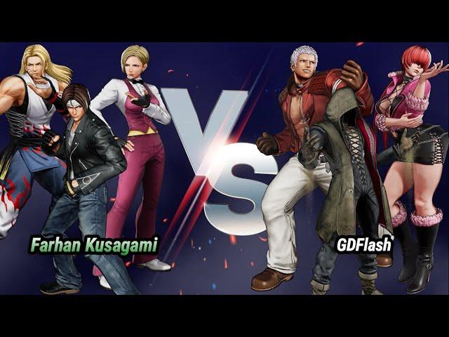 KOFXV (P1) Farhan Kusagami ⭐️VS (P2) GDFlash ⭐️ #viral #kof15 #kofvx #sdg #shatterdreams