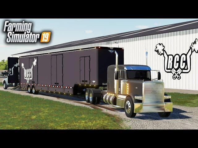 FS19- RCC's NEW CUSTOM SEMI & 53FT TRAILER! (CAR TRANSPORT TRAILER)