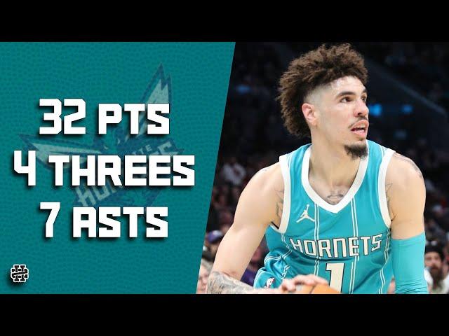 LaMelo Ball 23 pts 5 threes 8 asts vs Rockets 24/25 season