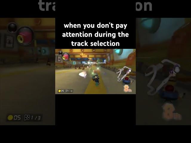 when you don’t realize it’s mirror in mario kart #mario #mariokart #mk8dx #nintendo