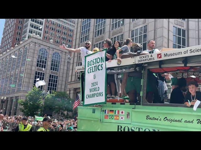 FRONT ROW FOR THE BOSTON CELTICS 2024 NBA CHAMPIONSHIP PARADE!