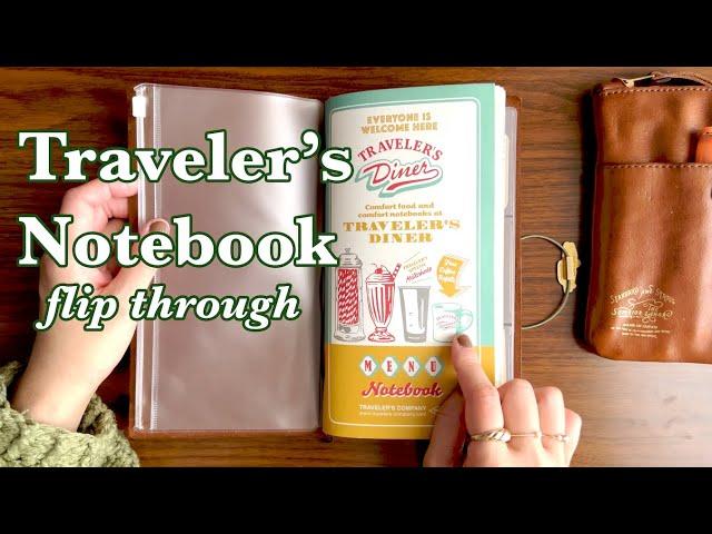 Traveler’s Notebook Diner - Full Flip Through | TN Creative Journal, Memory Keeping