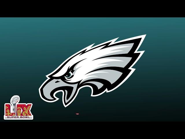 Philadelphia Eagles ( 2025 NFC CHAMPIONS)  1 HR LOGO LOOP, WALLPAPER, BACKGROUND NO SOUND.