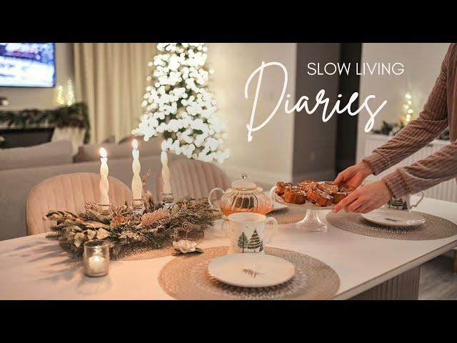 [ 6 AM DIARIES ] Slow and Relaxing Christmas  Morning At Home | Cozy Cooking & Baking | Silent Vlog