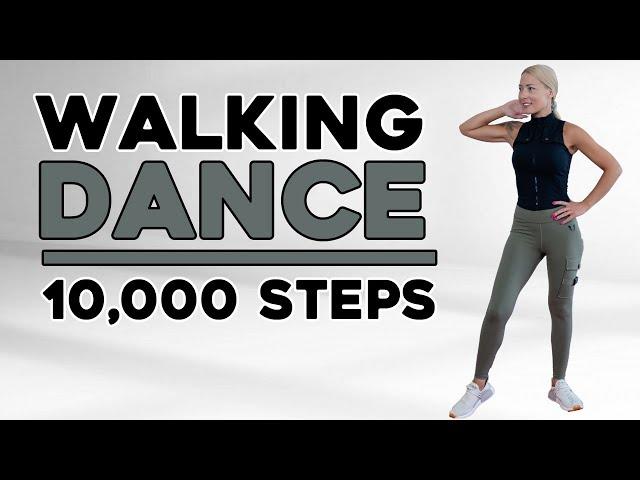 10000 STEPS IN 60 Min - Walking Cardio DANCE Workout to the BEAT, Burn Fat, Knee Friendly