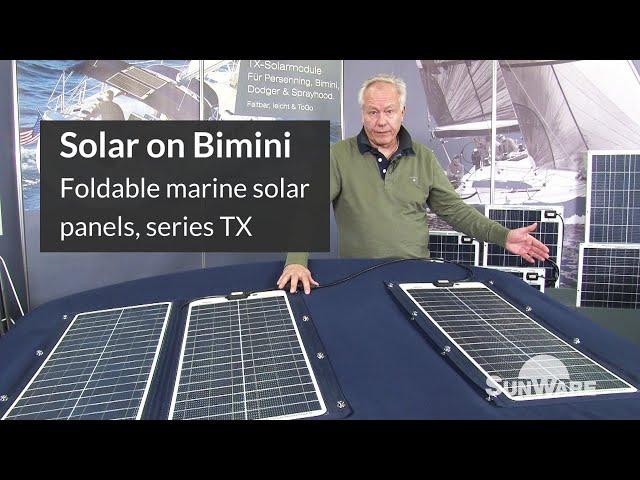 Solar Panels on Bimini, Sprayhood & Tarpaulin