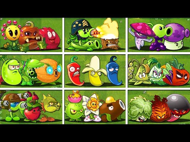 Random 20 Team Plants Battlez - Which Team Plant Will Win? - PVZ 2 Gameplay