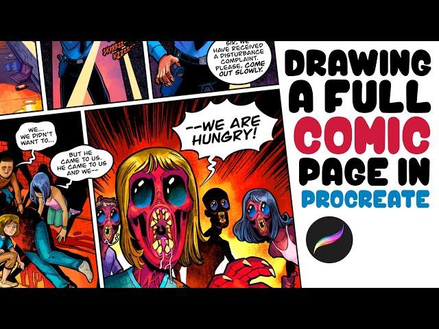 How to Create a Full Comic Page in Procreate, Start to Finish | Tutorial