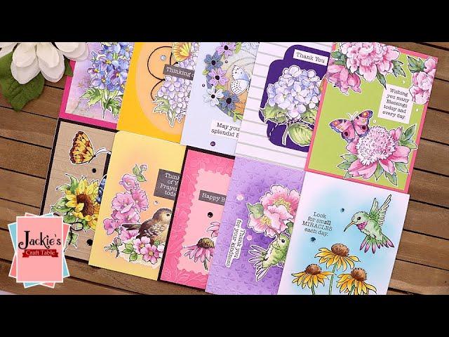 Stampendous Spring Collection at Spellbinders | Ideas for using Quick Cards Ephemera