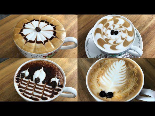 Making latte art at home #1