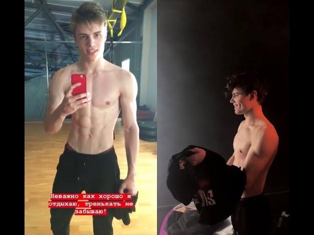 Shirtless Dаня Vegas / Даня Вегас on instagram stories in 2018/2019